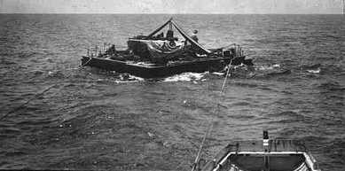 German Gun Raft