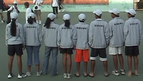 Egyptian National Team in ITF/CAT 13 & under Circuit 2006 (TUNISIA)
